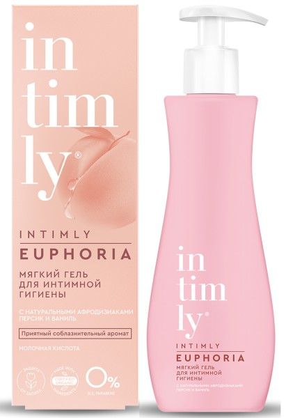 Изображение товара Гель для интимной гигиены Intimly с натуральными афродизиаками Персик и Ваниль 220мл Гель для интимной гигиены Intimly с натуральными афродизиаками Персик и Ваниль 220мл фотография