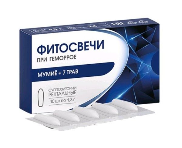 Изображение товара Свечи Мумие + 7 трав при геморрое Алтайский нектар 10шт Свечи Мумие + 7 трав при геморрое Алтайский нектар 10шт фотография